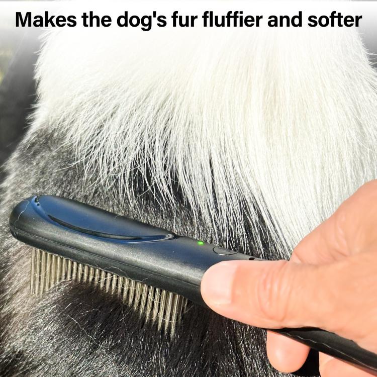 PaiPaitek PD166 Pet Safe Physical Worming Electronic Comb Pet Flea Control Brush(Black)